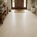 Cross Cut Travertine Ivory (Navona) 18x18 Honed Filled Tile — Foyer floor