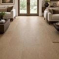 Cross Cut Travertine Noce 18x18 Honed Filled Tile — Family Room floor
