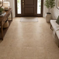 Cross Cut Travertine Noce 18x18 Honed Filled Tile — Foyer floor