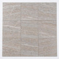 Cross Cut Travertine Silver 12x12 Honed Filled Tile close-up
