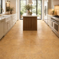 Cross Cut Travertine Tuscany Gold 12x12 Honed Filled Tile — Kitchen floor