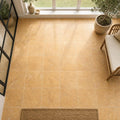 Cross Cut Travertine Tuscany Gold 12x12 Honed Filled Tile — Sunroom floor
