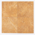 Cross Cut Travertine Tuscany Gold 18x18 Honed Filled Tile close-up