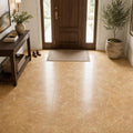 Cross Cut Travertine Tuscany Gold 18x18 Honed Filled Tile — Foyer floor