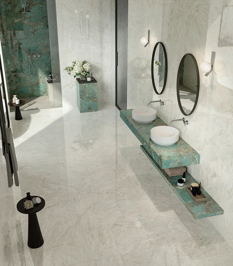 Crystal White 48x48 Rectified Porcelain Tile
