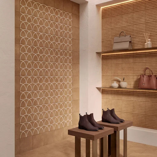 Curve Series Cotto 8x8 Porcelain Tile