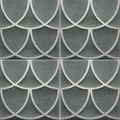 Curve Series Green 8x8 Porcelain Tile
