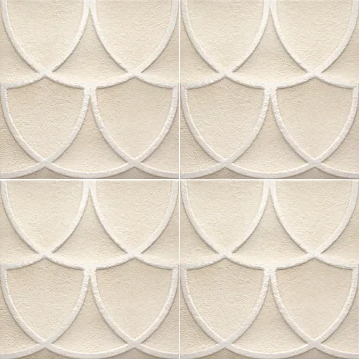 Curve Series Beige 8x8 Porcelain Tile