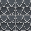 Curve Series Blue 8x8 Porcelain Tile