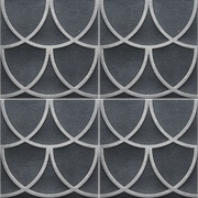 Curve Series Blue 8x8 Porcelain Tile