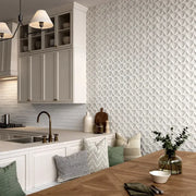 Curve Series White 8x8 Porcelain Tile