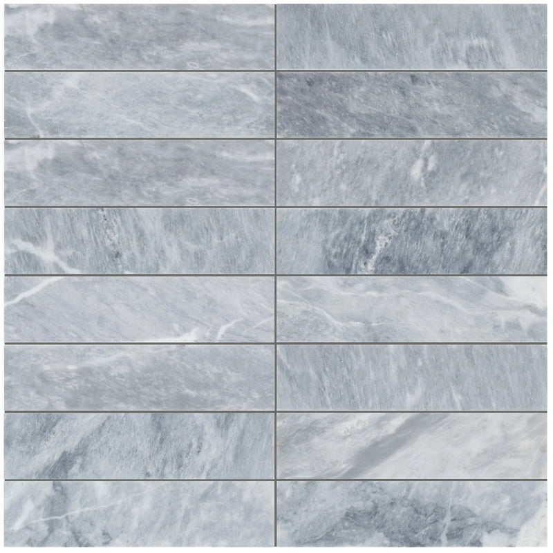 D Blue 4x16 Honed Marble Tile