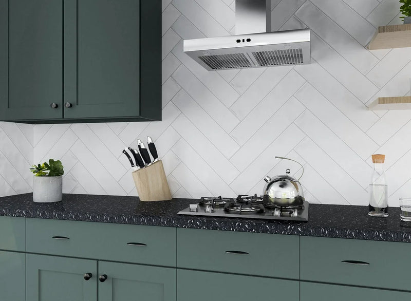 Dacia White 4.3x21.2 Matte Ceramic Wall Tile