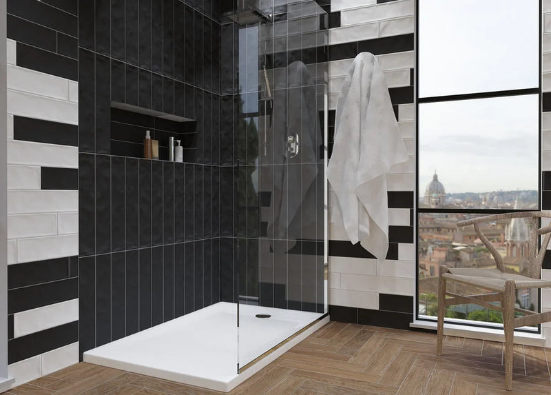 Dacia Black 4.3x21.2 Matte Ceramic Wall Tile