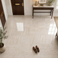 Daino Reale (Scorpio) 12x12 Polished Natural Marble Tile — Foyer floor