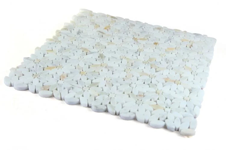 Daisy Wild Calacatta Gold 12.75x13.25 Mosaic