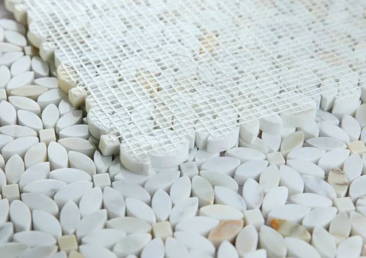 Daisy Wild Calacatta Gold 12.75x13.25 Mosaic