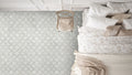 Danza Arabesque Polished Pattern 0.31 Inch Glass Marble Mosaic Tile
