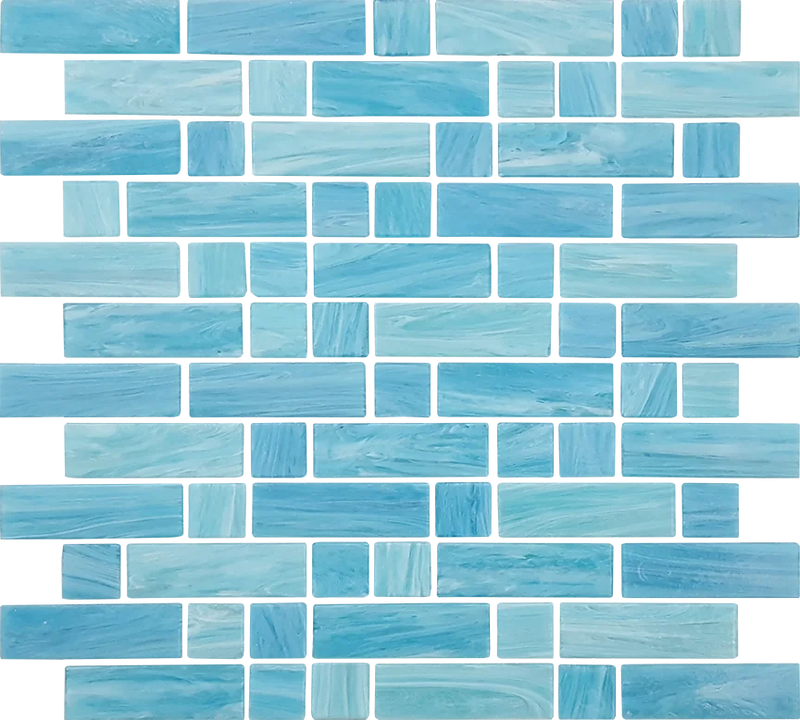 Dash Caspian 12x12 Glass Mosaic Tile
