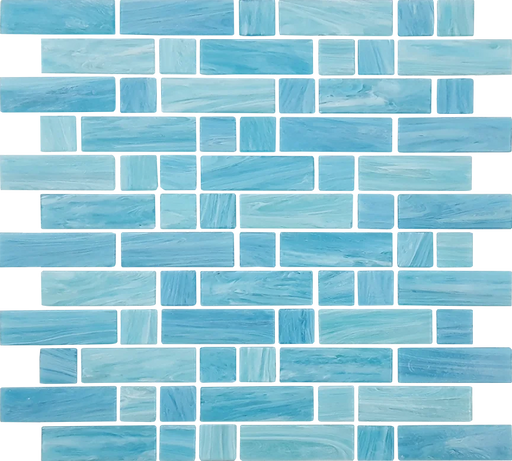 Dash Caspian 12x12 Glass Mosaic Tile