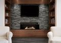 Dekora Ardesia Black 6x24 Matte Porcelain Ledger Stone