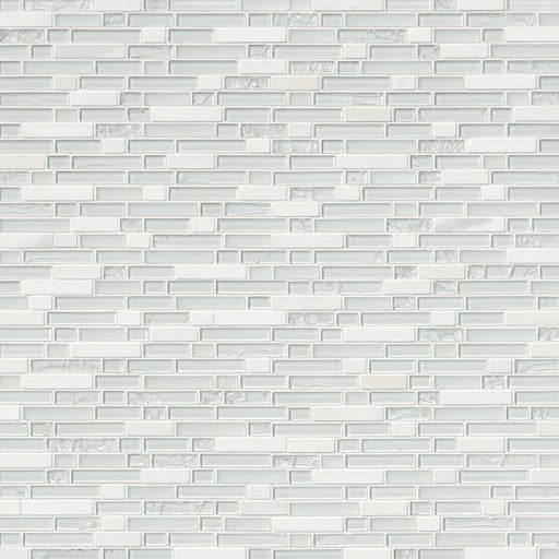 Delano Blanco Pattern Misc. 0.24 Inch Glass Stone Blend Mosaic Tile