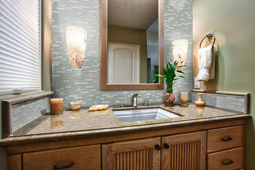 Delano Blanco Pattern Misc. 0.24 Inch Glass Stone Blend Mosaic Tile