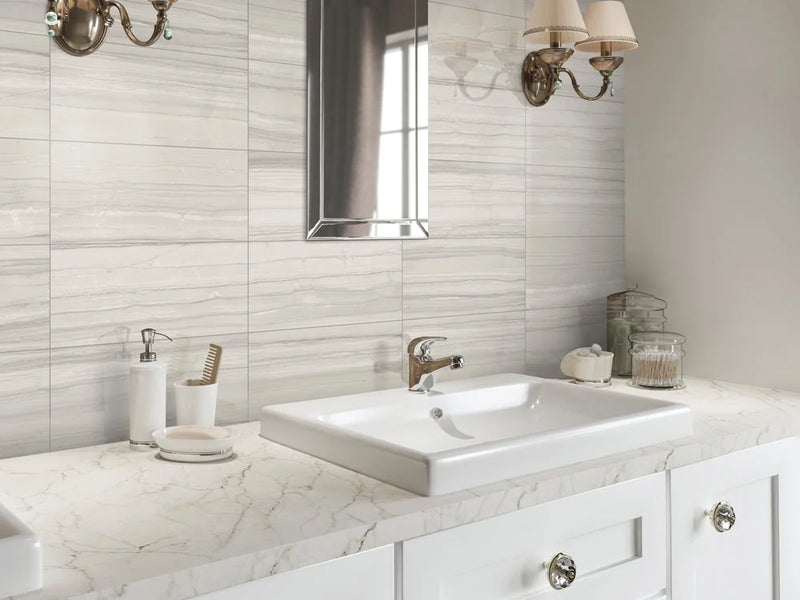 Demira Light Grey 12x24 Polished Porcelain Wall & Floor Tile