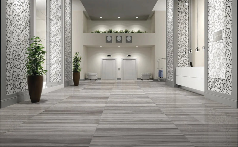 Demira Dark Grey 12x24 Polished Porcelain Wall & Floor Tile