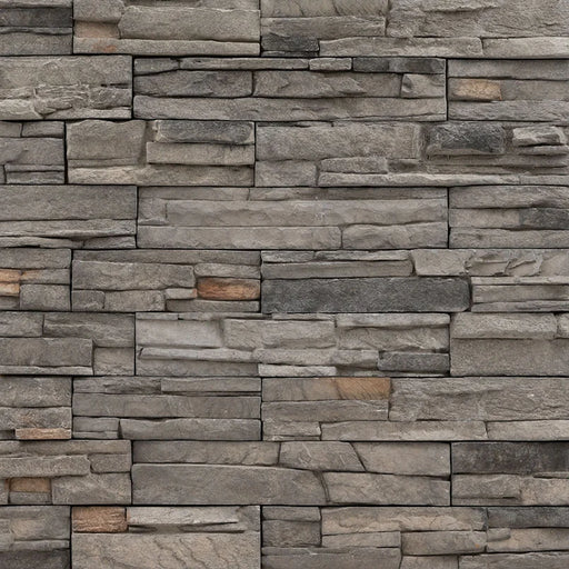 Denali Grey Flats Random Natural PVC Ledger Stone