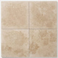 Desert Sand Limestone Filled, Honed & Straight Edge 18 x 18 x 1/2 Cross Cut Tile 18x18 close-up