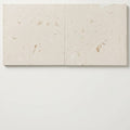Desert Sand Limestone Filled, Honed & Straight Edge 24 x 24 x 1/2 Cross Cut Tile 24x24 close-up