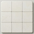 Desert Sand Limestone Tumbled 12 x 12 x 1.25 Bullnose Coping 12x12 close-up