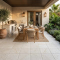 Desert Sand Limestone Tumbled 12 x 12 x 1.25 Paver 12x12 — Backyard patio
