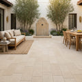 Desert Sand Limestone Tumbled 12 x 24 x 1.25 Paver 12x24 — Courtyard paving