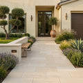 Desert Sand Limestone Tumbled 12 x 24 x 1.25 Paver 12x24 — Front Yard walkway