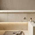 Desert Sand Limestone Tumbled 12 x 24 x 2 Bullnose Coping 12x24 pool coping — Spa spa overhang edge