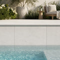 Desert Sand Limestone Tumbled 16 x 24 x 2 Bullnose Coping 16x24 pool coping — Swimming Pool remodel pool edge