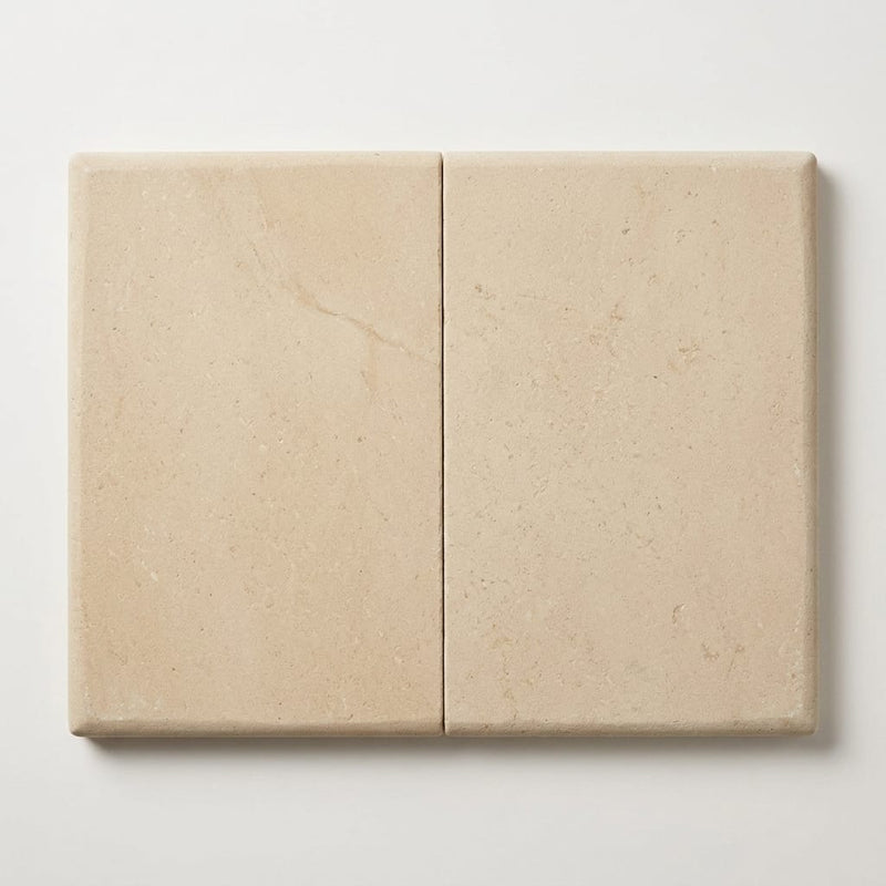 Desert Sand Limestone Tumbled 16 x 24 x 2 Double Modern Coping 16x24 close-up