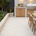 Desert Sand Limestone Tumbled 6 x 12 x 1.25 Paver 6x12 — Backyard patio