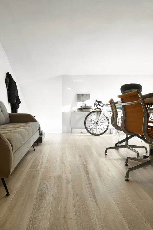 Details Wood Beige 8x48 Plank Wood Look Porcelain Tile