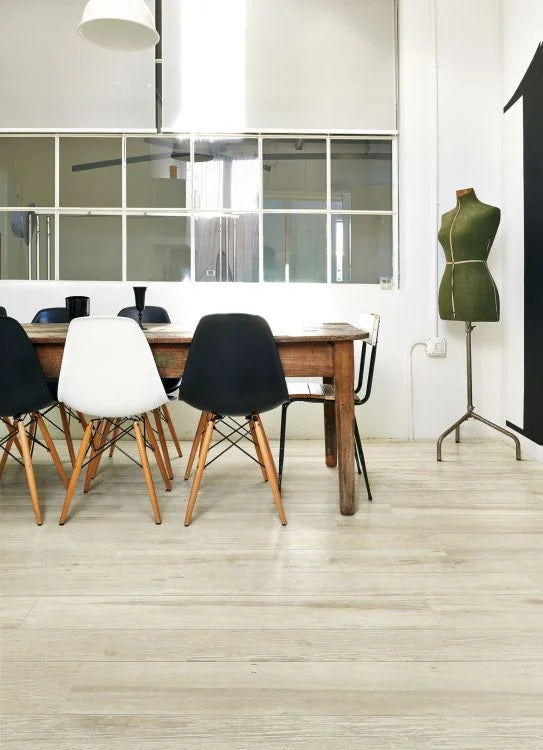 Details Wood White 8x48 Plank Wood Look Porcelain Tile