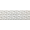Diamante Cubic White 12x36 Ceramic Wall Tile