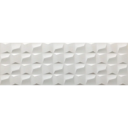 Diamante Cubic White 12x36 Ceramic Wall Tile