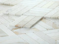 Diamond Calacatta Gold Honed Marble Mosaic
