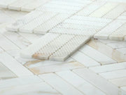 Diamond Calacatta Gold Honed Marble Mosaic