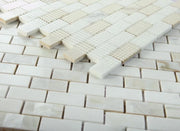 Diana Calacatta 11.75x11.75 Brick Marble Mosaic