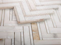 Diana Calacatta 11x11.75 Herringbone Marble Mosaic