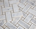 Diana Carrara 12.25x12.25 Cross Marble Mosaic
