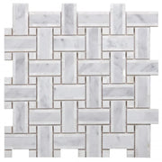Diana Carrara 12.25x12.25 Cross Marble Mosaic